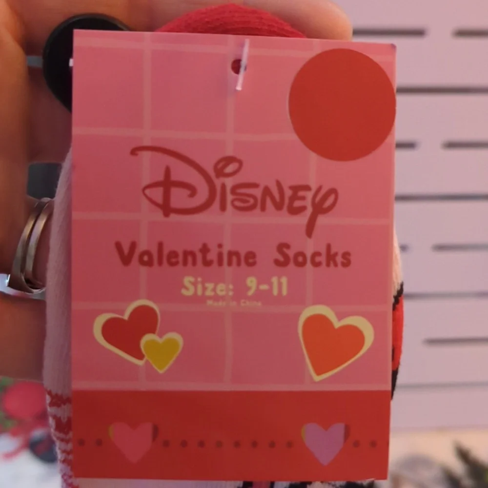 Disney Mickey And Minnie Mouse Cartoon Character Socks